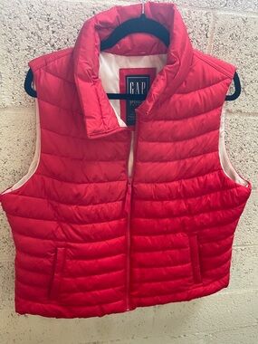Gap Puffer Vest Red Sz XL